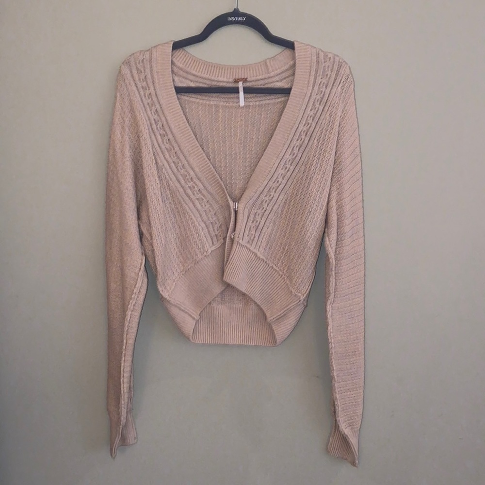 Cropped Free People cardigan
